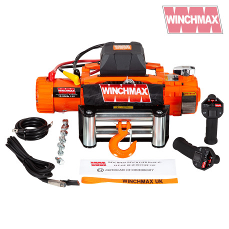 Guincho 12000Lbs 12V Aço - Duas Velocidades