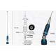 SIRIO Turbo1000 AZUL + 4m RG58